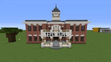 minecraft town hall|Townhall Minecraft Maps with Downloadable Schematic.